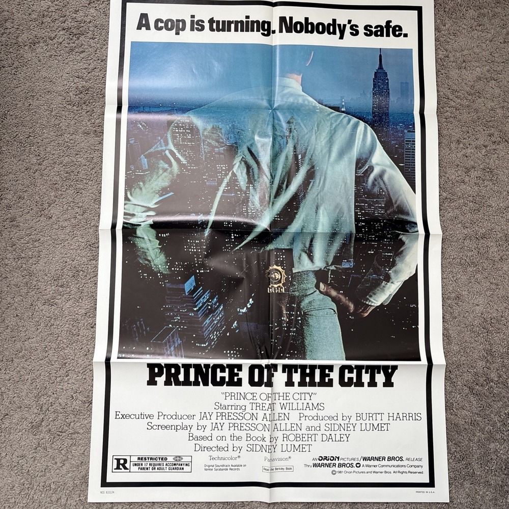 Prince Of The City 1981 Original Movie Poster 27 X 41 Treat Williams
